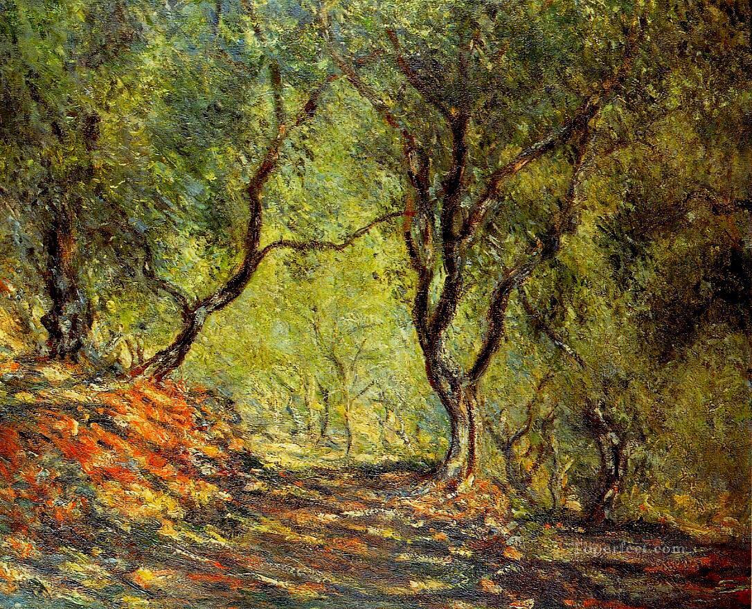 モレノ庭園のオリーブの木の森 クロード・モネ油絵